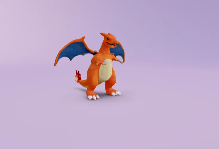 Mô hình 3D Pokémon Charizard: Tượng Rồng Lửa cực chất để in 3D - Image 1