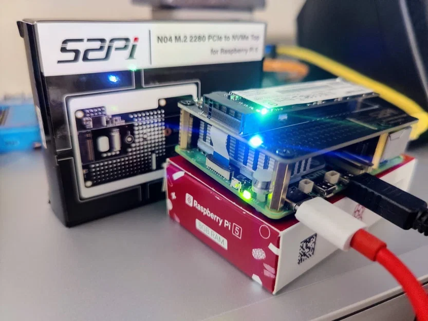Vỏ case Raspberry Pi 5 cho GeeekPi M.2 NVME sang PCIe - Image 2