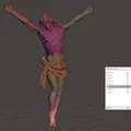 Mô hình tượng Chúa chịu nạn (Crucifico) 11cm tinh xảo để in 3D - Thumbnail 2