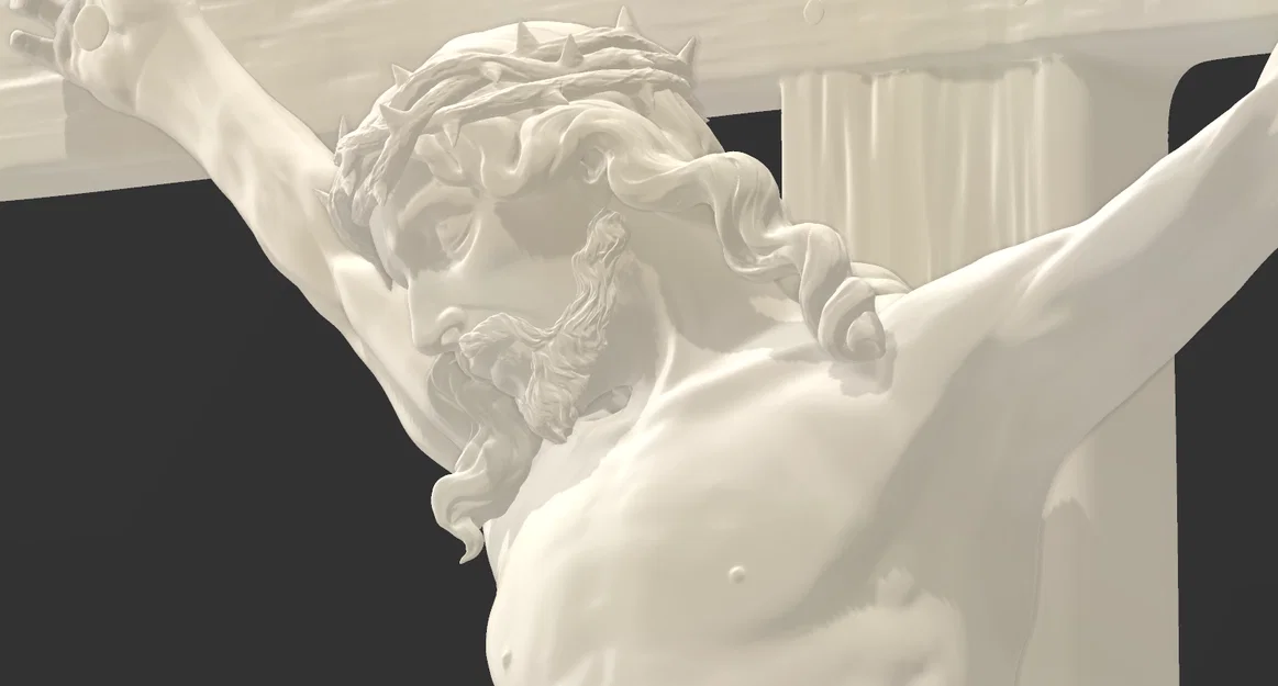 Mô hình tượng Chúa chịu nạn (Crucifico) 11cm tinh xảo để in 3D - Image 5