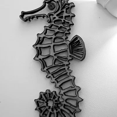Mô hình cá ngựa trang trí tường độc đáo (Hippocampe murale)