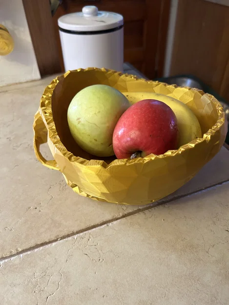 Tô đựng trái cây hình đầu lâu phong cách Semi-LowPoly - Image 3