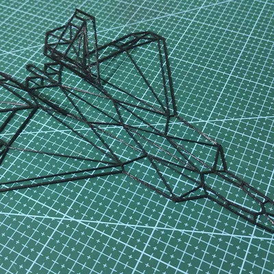 Mô hình trang trí tường F-22 Raptor 3D phong cách Lowpoly