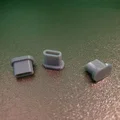 Nắp đậy bảo vệ cổng USB Typ C (USB Typ C Cap Female) in 3D - Thumbnail 1