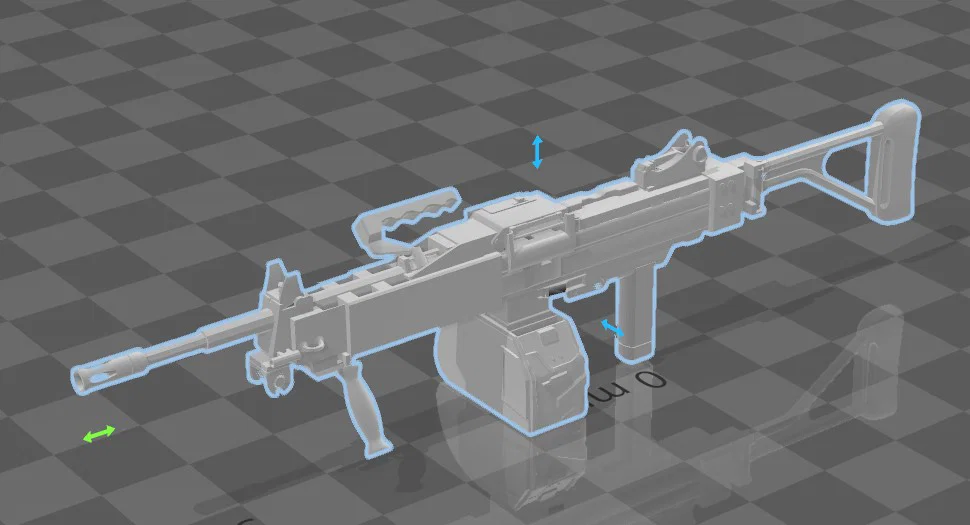 Mô hình súng IWI Negev siêu ngầu cho Dummy13 in 3D - Image 1