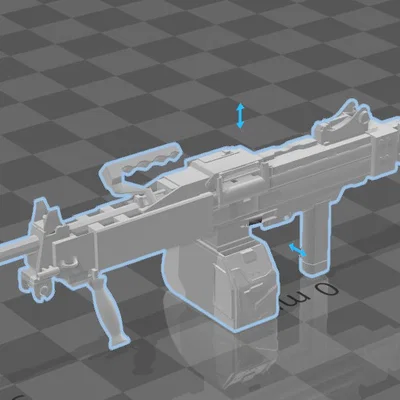 Mô hình súng IWI Negev siêu ngầu cho Dummy13 in 3D