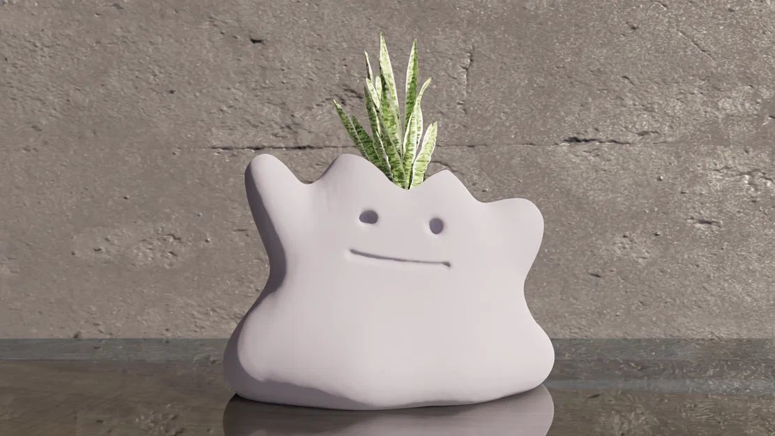 Mô hình in 3D chậu cây Ditto Pokemon dễ thương - Hướng dẫn chi tiết - Image 1