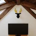 Đầu hươu Low Poly với bộ gạc tháo rời bằng nam châm - Thumbnail 2