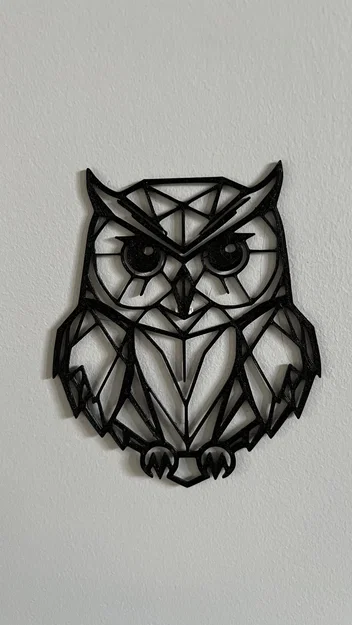 Mô hình trang trí treo tường hình cú phong cách Geometric độc đáo - Image 1