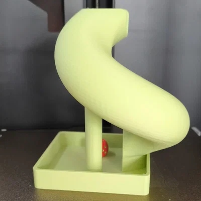 Tháp đổ xúc xắc (Dice Tower) kiểu trượt xoắn ốc - Print in Place