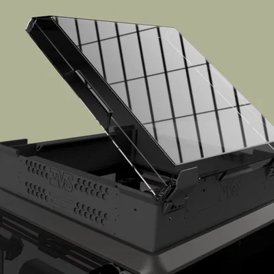 Giá đỡ nắp Creality K1 nâng cấp kèm bản lề và LED + file STEP