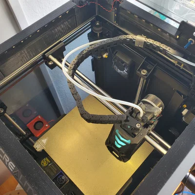 Giá đỡ nắp Creality K1 nâng cấp kèm bản lề và LED + file STEP