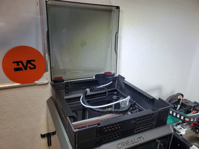 Giá đỡ nắp Creality K1 nâng cấp kèm bản lề và LED + file STEP - Image 5