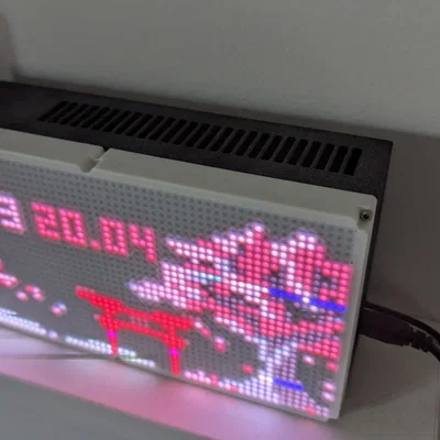 Vỏ hộp đồng hồ LED RGB (Ma trận 64x32)