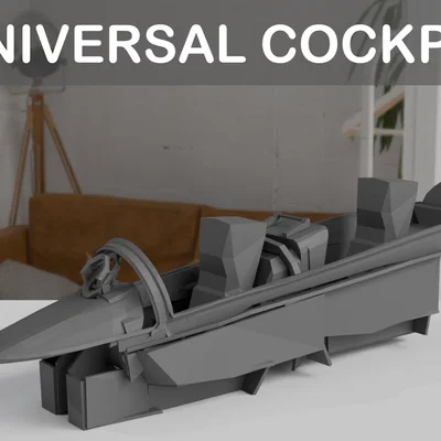 Mô hình buồng lái máy bay Universal Cockpit - Phụ kiện in 3D chất lượng