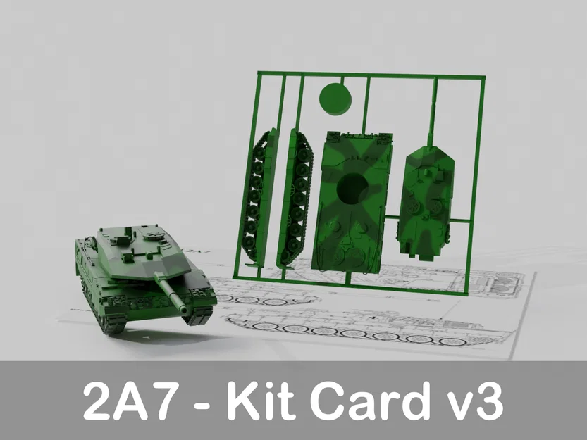 Mô hình Kit Card Leopard 2A7 v3 - Image 1