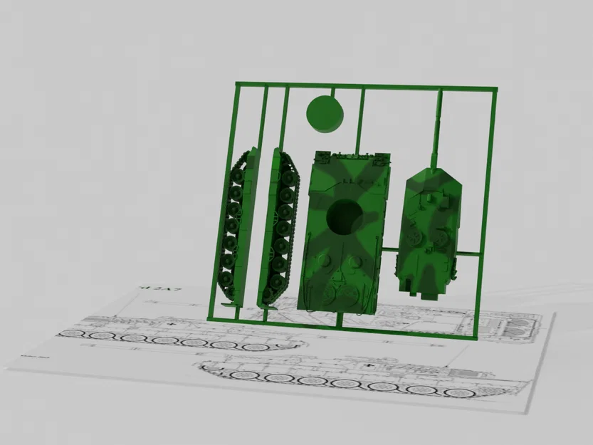 Mô hình Kit Card Leopard 2A7 v3 - Image 2