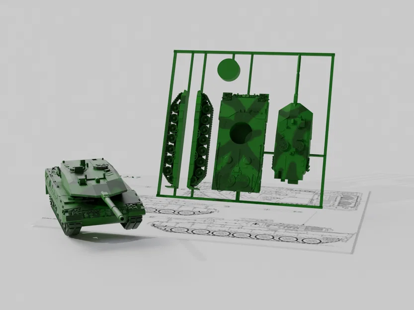Mô hình Kit Card Leopard 2A7 v3 - Image 3