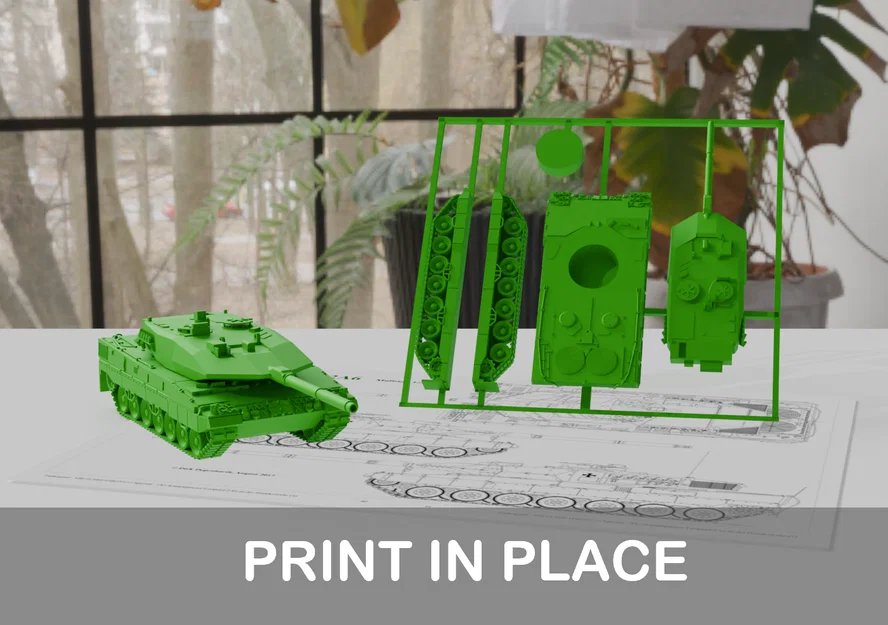 Mô hình Kit Card Xe tăng Leopard 2A7 v2 - Image 1