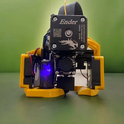 Bộ tản nhiệt và ốp quạt kép 4010 cho Creality Ender 3 V3 SE