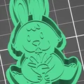 Khuôn cắt bánh quy hình chú thỏ cầm cà rốt xinh xắn - Thumbnail 1