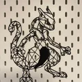 Mewtwo Geometric Low Poly - Thumbnail 3