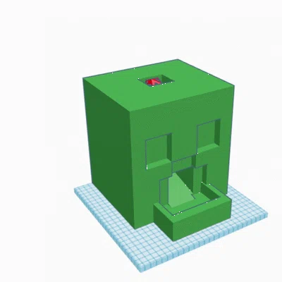 Tháp đổ xúc xắc Minecraft Creeper cực chất cho game thủ