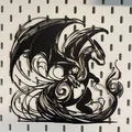 Mô hình nghệ thuật đường nét Flowing Line Art Charizard - Thumbnail 3
