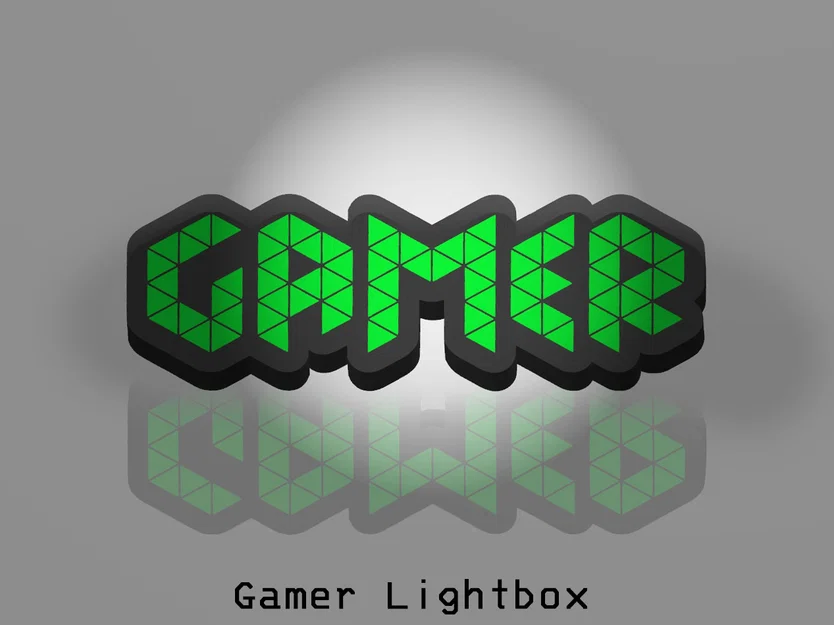 Gamer Lightbox - Hộp đèn trang trí cho game thủ - Image 1