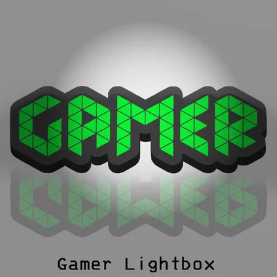 Gamer Lightbox - Hộp đèn trang trí cho game thủ