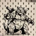 Blastoise Hard Line Art - Mẫu nghệ thuật đường nét cứng - Thumbnail 3
