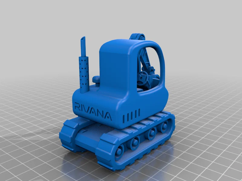 Mô hình máy xúc màu vàng có thể cử động - Image 6