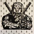 Mô hình Deadpool Low Poly - Thumbnail 2