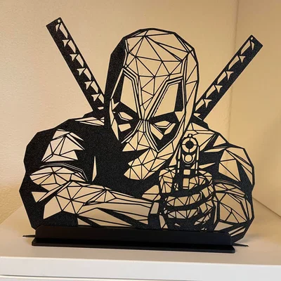 Mô hình Deadpool Low Poly