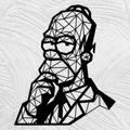 Mô hình Homer Simpson phong cách Low Poly - Thumbnail 1