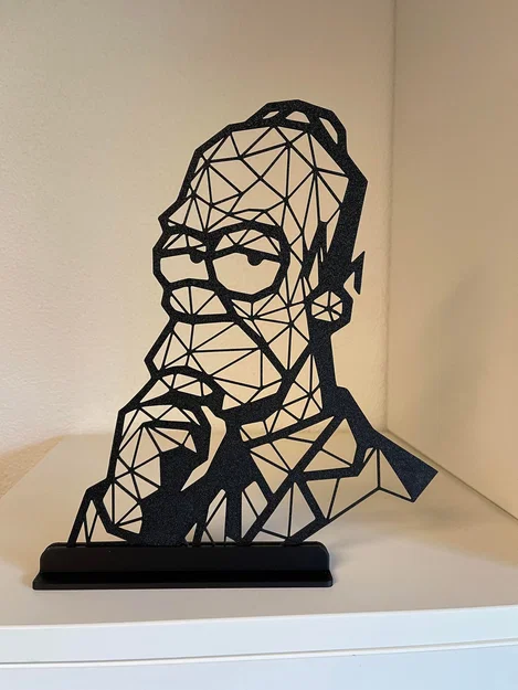 Mô hình Homer Simpson phong cách Low Poly - Image 2
