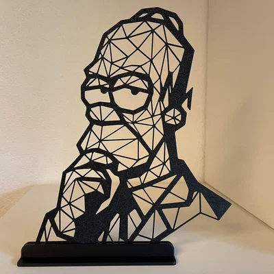 Mô hình Homer Simpson phong cách Low Poly