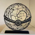 Charmander đang ngủ trong quả cầu Pokeball - Tranh 2D - Thumbnail 3