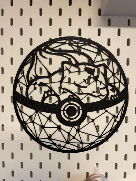 Charmander đang ngủ trong quả cầu Pokeball - Tranh 2D - Image 3