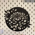 Mô hình hoa Cúc (Chrysanthemum) nghệ thuật 2D - Thumbnail 3