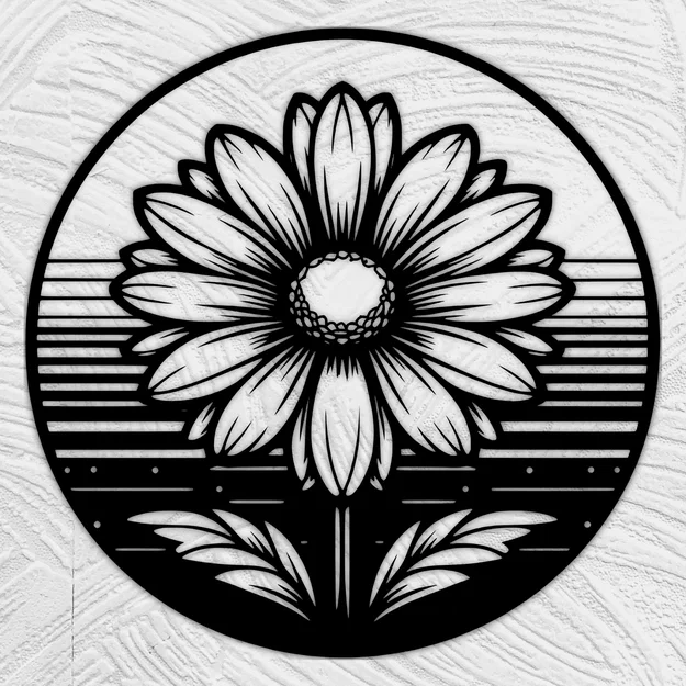 Mô hình hoa cúc (Daisy flower) - Image 1