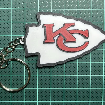 Móc khóa Kansas City Chiefs in 3D - Phụ kiện cho người hâm mộ NFL