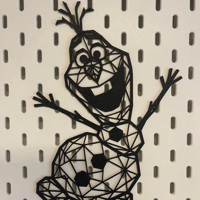 Mô hình Olaf phong cách Low Poly