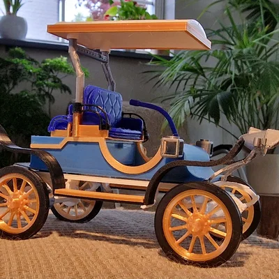 Mô hình xe điện cổ điển The Pope C/60 V (1907) - File in 3D