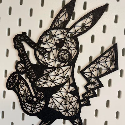 Mô hình Pikachu thổi kèn Saxophone