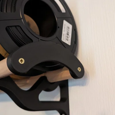 Nắp bịt đầu thanh gỗ 25mm giữ cuộn filament in 3D gọn gàng