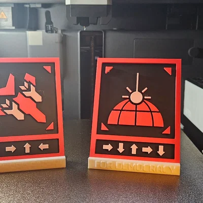 Helldivers 2 - Đế Trưng Bày Plaque