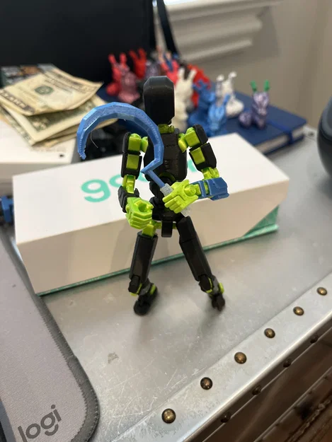 Mô hình lưỡi hái 2 phần cho Dummy 13 - Phụ kiện in 3D độc đáo - Image 1