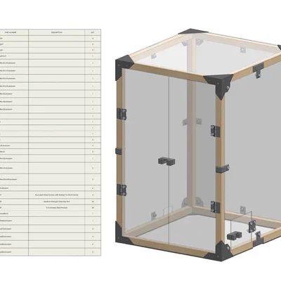 Bộ phận in 3D cho lồng mica tùy chỉnh máy Creality Ender 3 V3 KE