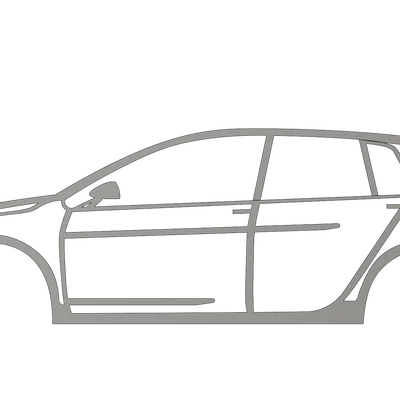 Mô hình trang trí treo tường VW Volkswagen GOLF R GTI TDI MK7